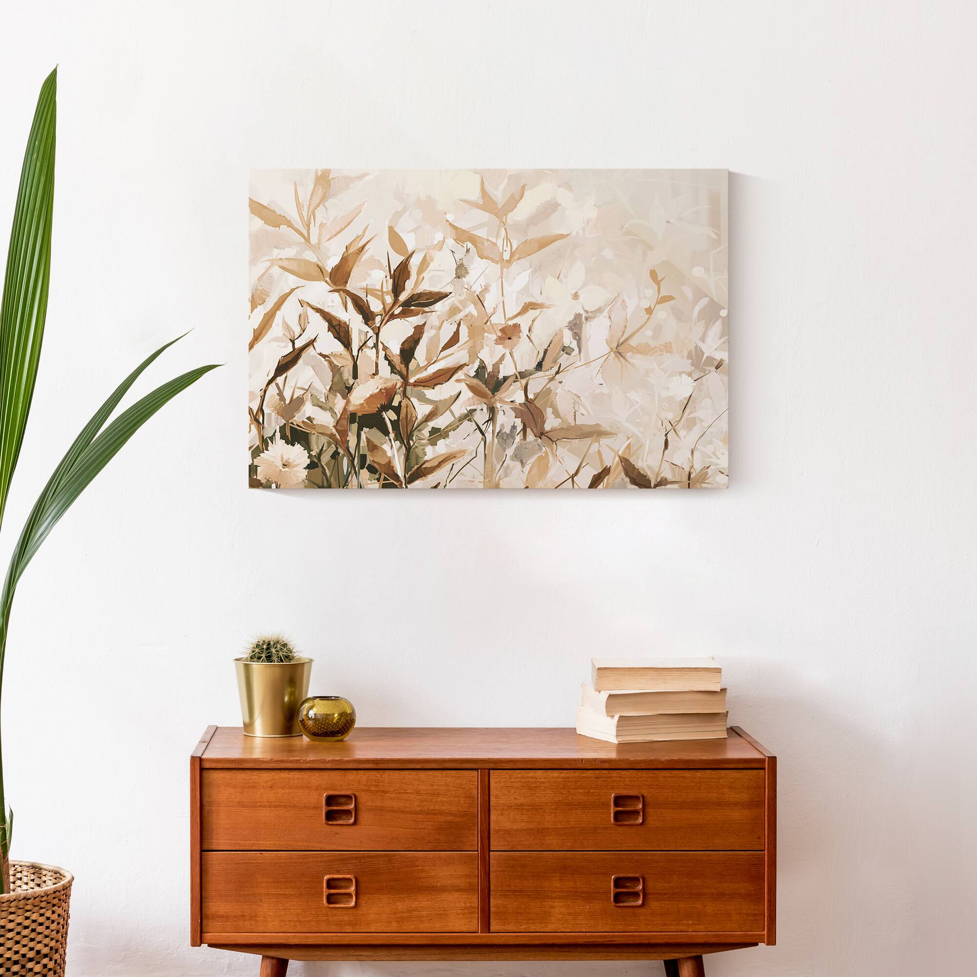 Creamy Abstract 16" x 24" Canvas Wall Art